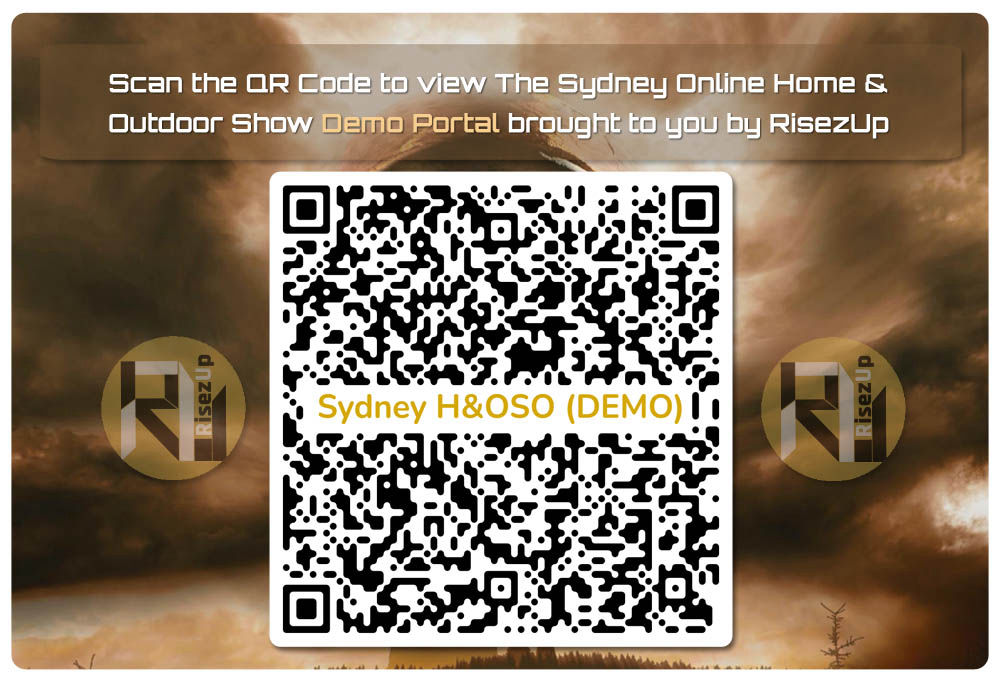 The Sydney Online Home and Outdoor Show QR Code For Demo Portal